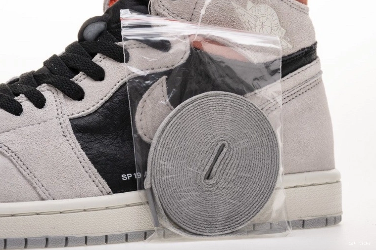 Grey Crimson 1 Black 555088-018 Air Jordan 1102